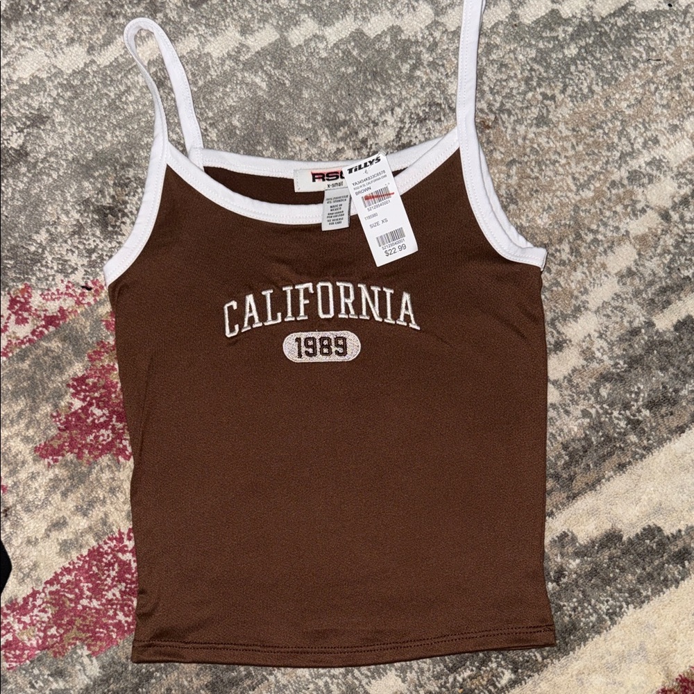 RSQ Brown California 1989 Camisole